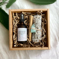 Kit De Limpieza Con Salvia: Manojo De Salvia Blanca, Palo Santo Y Cristal De Aventurina Verde