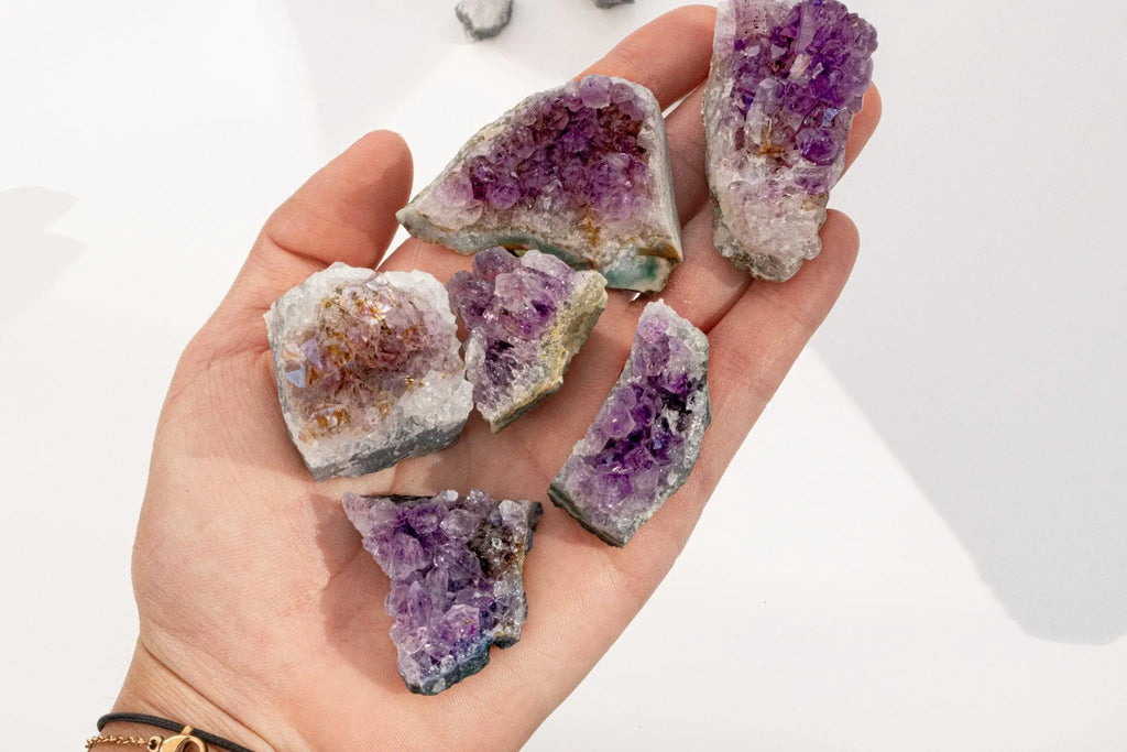 Kit De Limpieza De Salvia, Amatista, Palo Santo Y Hierbas Curativas
